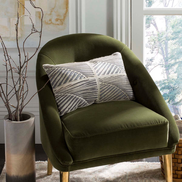 Safavieh Safavieh Palm Cowhide Pillow White