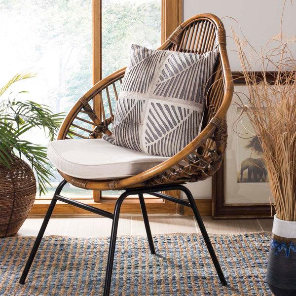 Safavieh Safavieh Palm Cowhide Pillow White