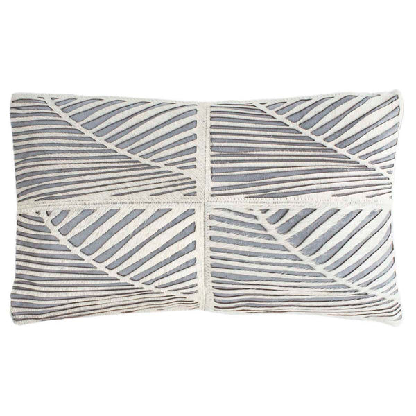 safavieh Safavieh Palm Cowhide Pillow White