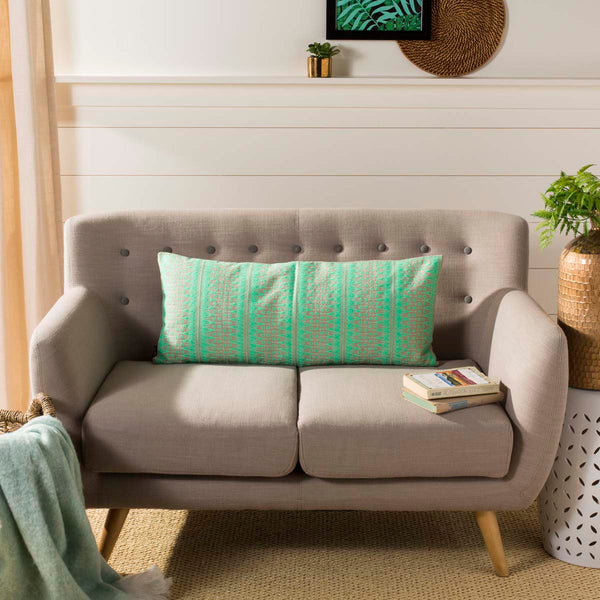 Safavieh Safavieh Parvin 14 X 30 Pillow - Teal/Beige
