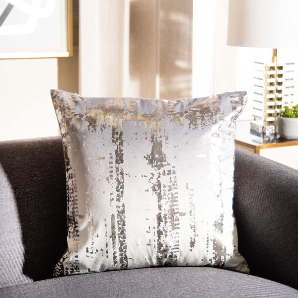 Safavieh Safavieh Rensia Pillow - Silver/Beige