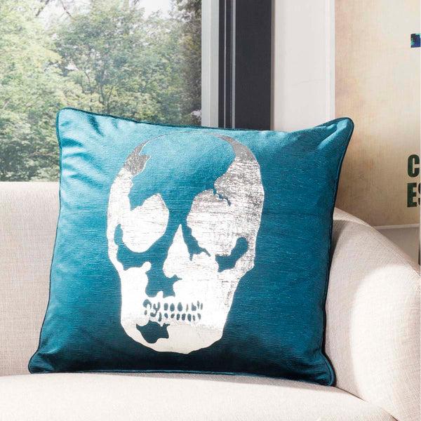 Safavieh Safavieh Romey Skull Pillow - Dark Green