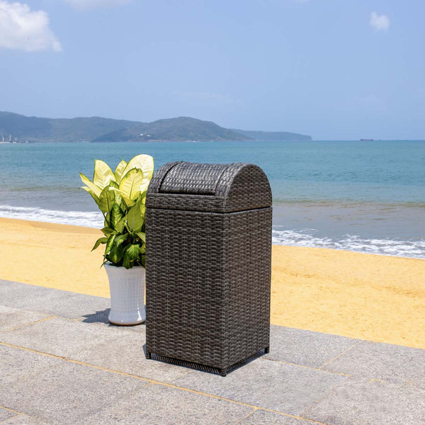 Safavieh Safavieh Serapis Trash Bin - Grey Brown