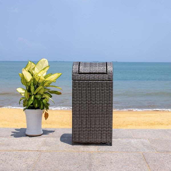 Safavieh Safavieh Serapis Trash Bin - Grey Brown