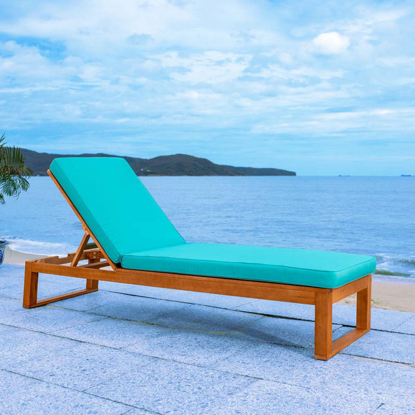 safavieh Safavieh Solano Sunlounger - Natural / Aqua