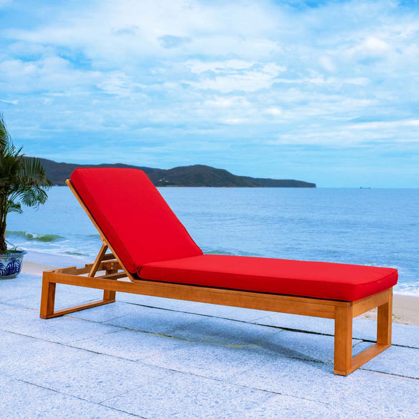 safavieh Safavieh Solano Sunlounger - Natural / Red