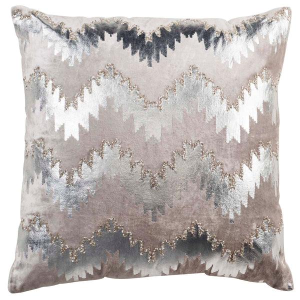 Safavieh Safavieh Sophia Flamestitch Pillow - Silver