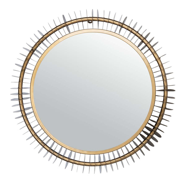 safavieh Safavieh Storm Mirror - Brass Antique