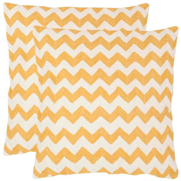 safavieh Safavieh Striped Tealea Pillow Mustard