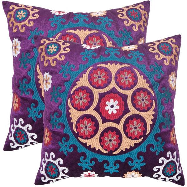 safavieh Safavieh Vanessa Pillow Gold Purple