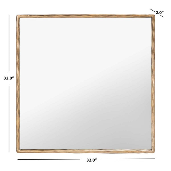 Safavieh Safavieh Yvette Square Metal Mirror - Brass