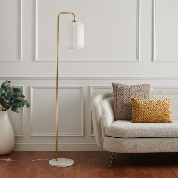 Safavieh Safavieh Santina Floor Lamp - Gold/White Marble