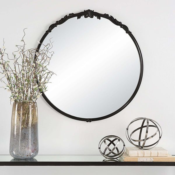 Safavieh Satin Black Home Decor Mirror Gray Glaze