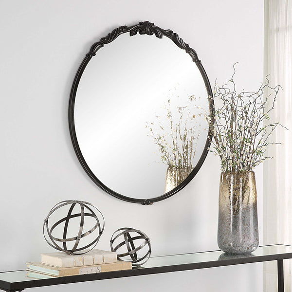 Safavieh Satin Black Home Decor Mirror Gray Glaze