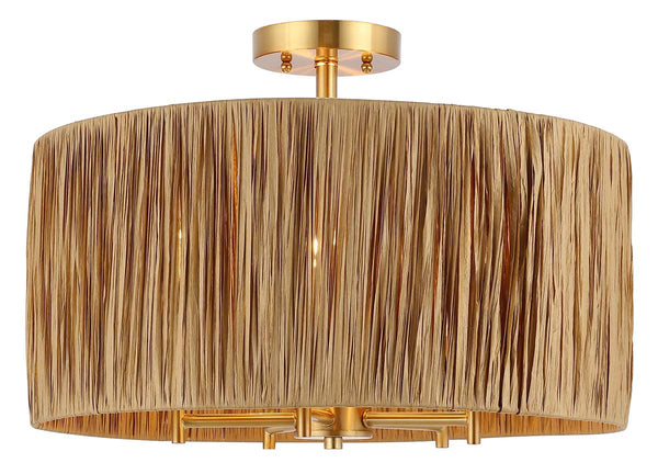 Safavieh Safavieh Selah 5 Light Flush Mount - Natural / Gold