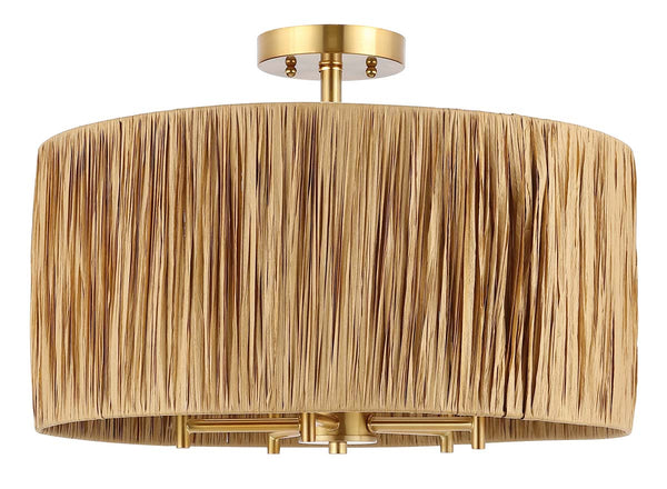 safavieh Safavieh Selah 5 Light Flush Mount - Natural / Gold