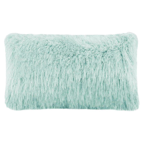 safavieh Safavieh Shag Modish Metallic Pillow - Metallic Light Blue