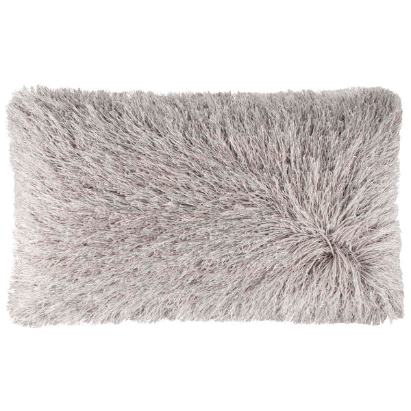 Safavieh Safavieh Shag Modish Metallic Pillow - Metallic Silver