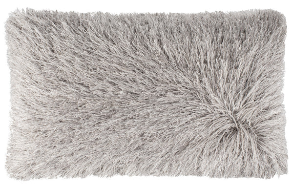 safavieh Safavieh Shag Modish Metallic Pillow - Metallic Silver