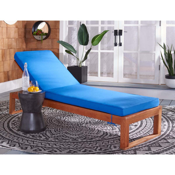 Safavieh Safavieh Solano Sunlounger - Natural / Royal Blue