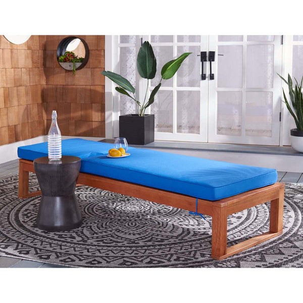 Safavieh Safavieh Solano Sunlounger - Natural / Royal Blue