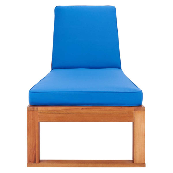 Safavieh Safavieh Solano Sunlounger - Natural / Royal Blue