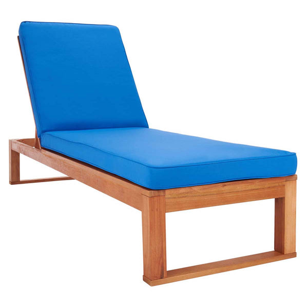 safavieh Safavieh Solano Sunlounger - Natural / Royal Blue