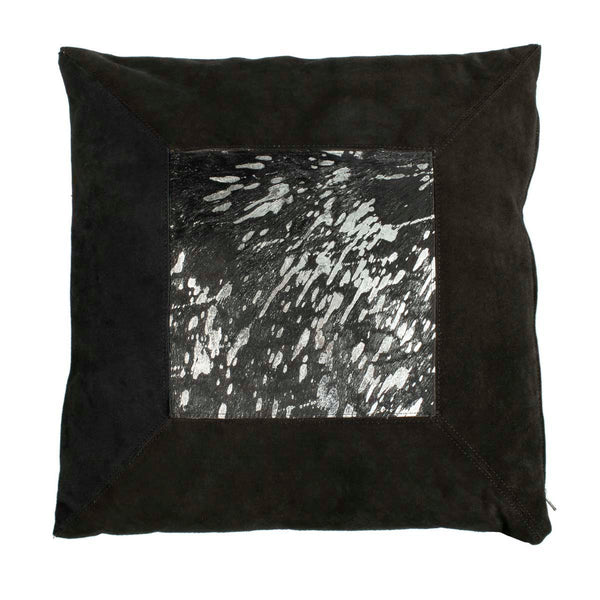 safavieh Safavieh Sonoma Metallic Cowhide 20X20 Pillow - Black/Silver