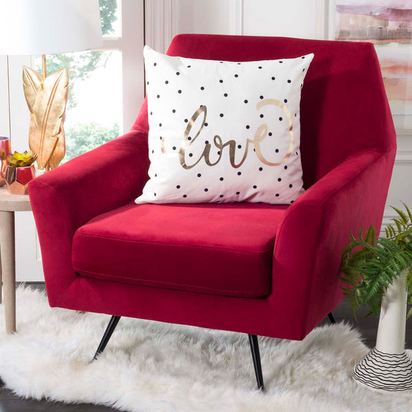 Safavieh Safavieh Spotted Love Pillow - Gold/Black/White