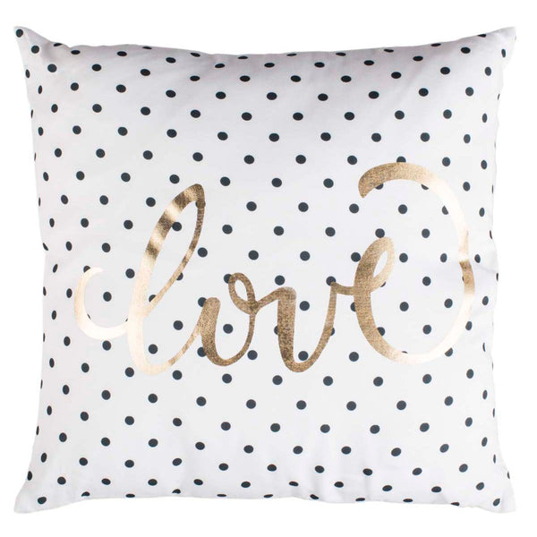 safavieh Safavieh Spotted Love Pillow - Gold/Black/White