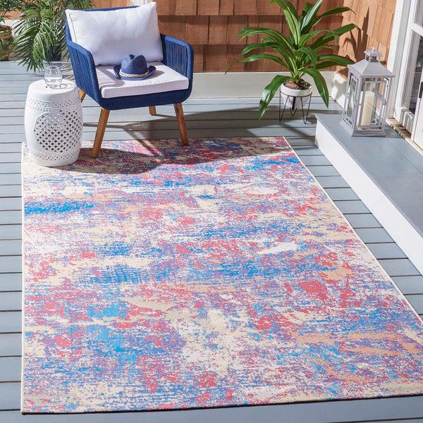 safavieh Safavieh Summer Rug Collection SMR409M - Blue / Red