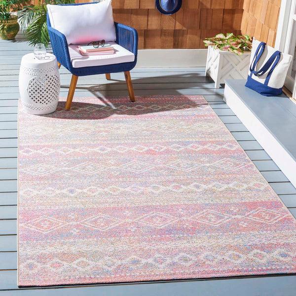safavieh Safavieh Summer Rug Collection SMR498A - Ivory / Pink