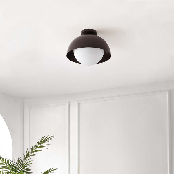 Safavieh Safavieh Syluna Flush Mount - Oil Rubbed Bronze / White