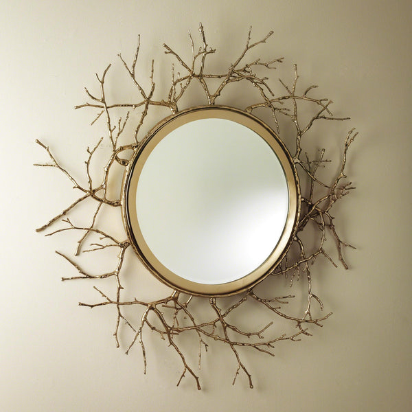 Safavieh Twig Mirror-Brass | Global Views - 9.92243