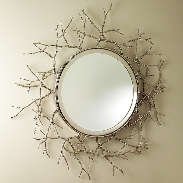 Safavieh Twig Mirror-Nickel | Global Views - 9.92244