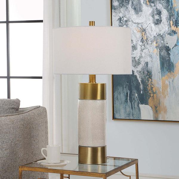 Safavieh Uttermost Adelia Ivory & Brass Table Lamp