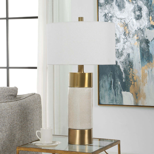Safavieh Uttermost Adelia Ivory & Brass Table Lamp