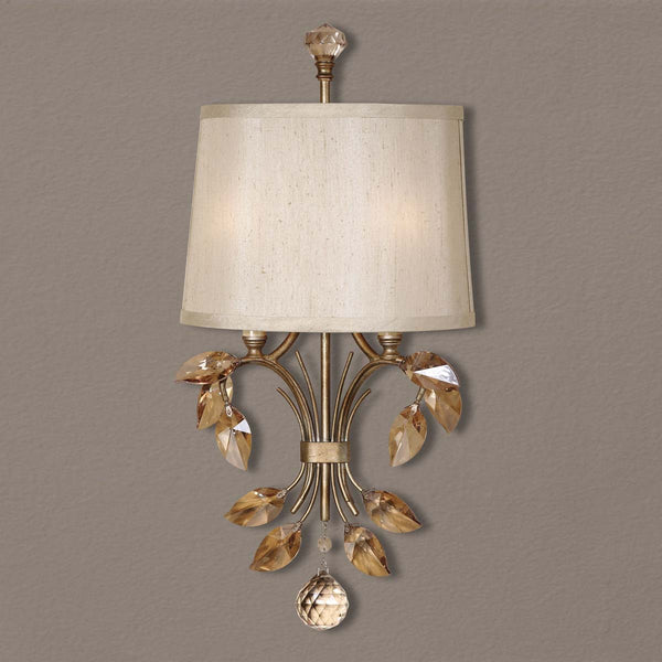 Safavieh Uttermost Alenya 2 Light Gold Wall Sconce