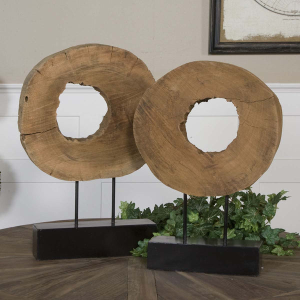 Safavieh Uttermost Ashlea Wooden Sculptures S/2