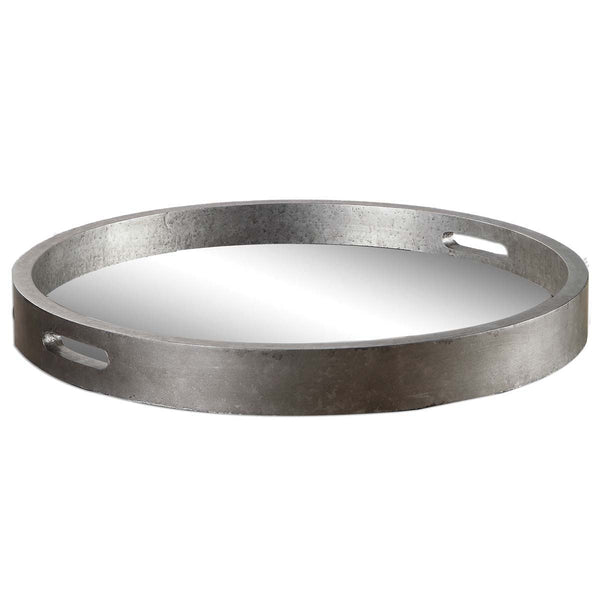 safavieh Uttermost Bechet Round Silver Tray