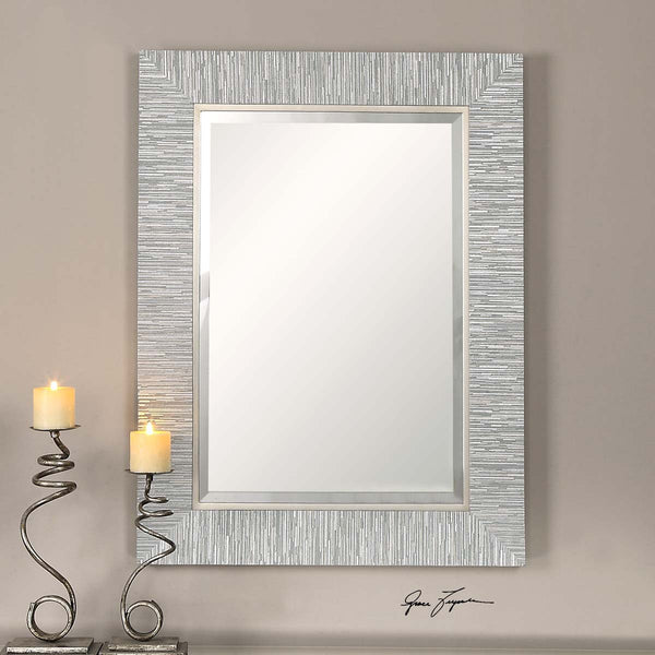 Safavieh Uttermost Belaya Gray Wood Mirror