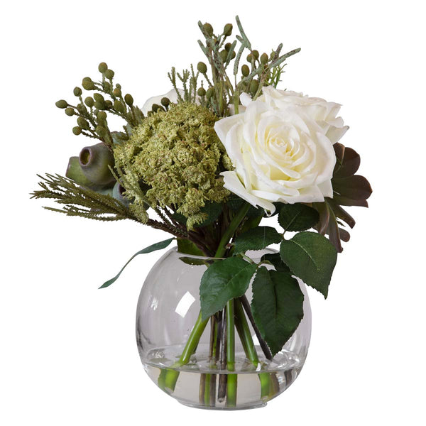 Safavieh Uttermost Belmonte Floral Bouquet & Vase