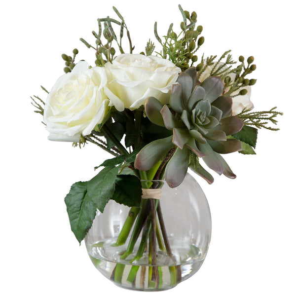 safavieh Uttermost Belmonte Floral Bouquet & Vase