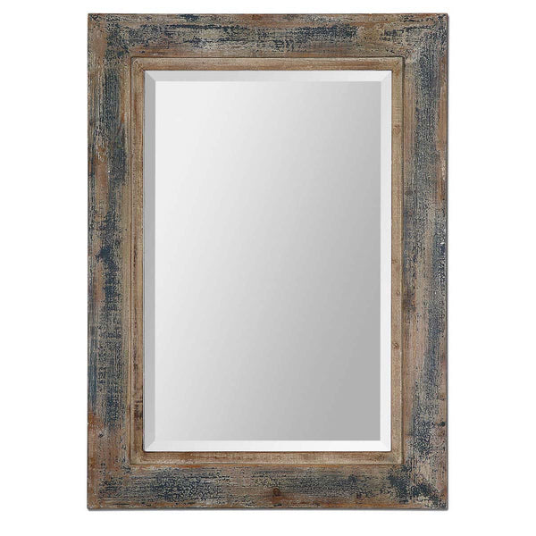 safavieh Uttermost Bozeman Distressed Blue Mirror