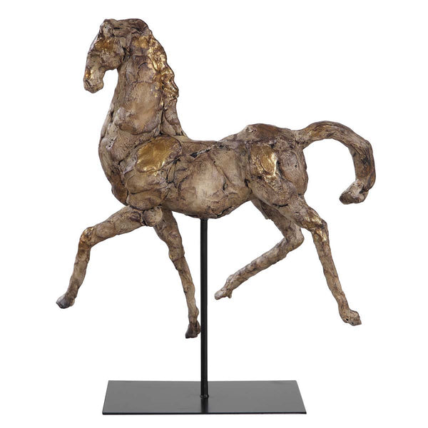 safavieh Uttermost Caballo Dorado Horse Sculpture