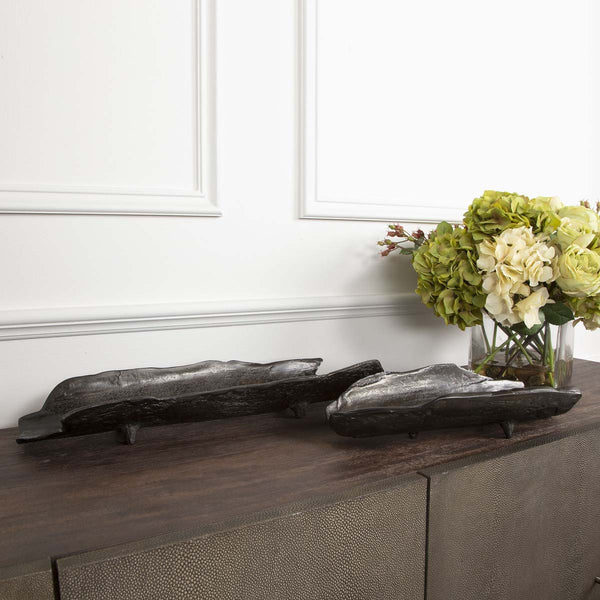 Safavieh Uttermost Caryn Nickel Trays S/2