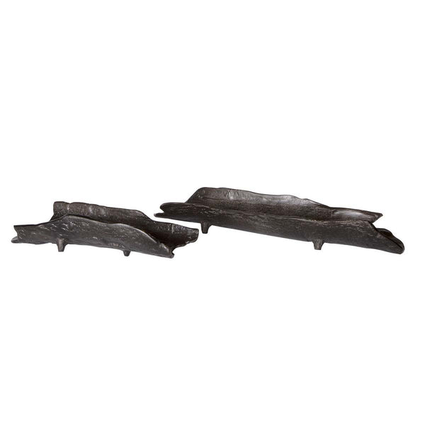 safavieh Uttermost Caryn Nickel Trays S/2