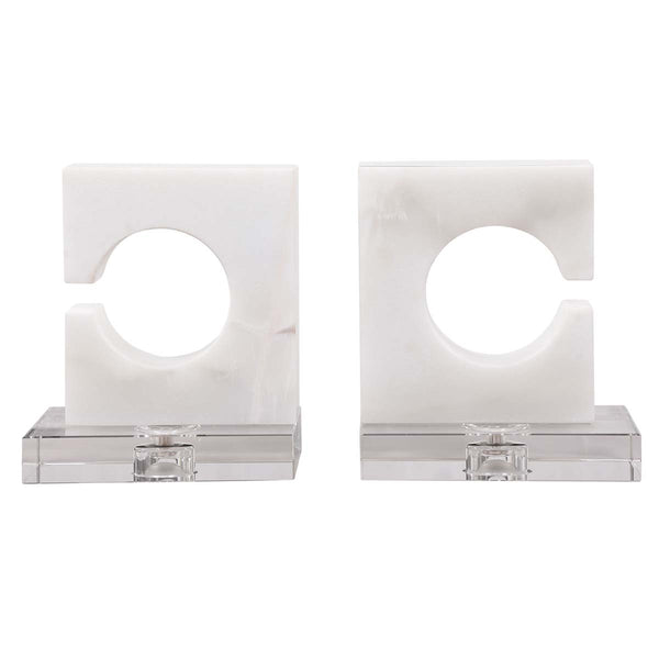 Safavieh Uttermost Clarin White & Gray Bookends S/2