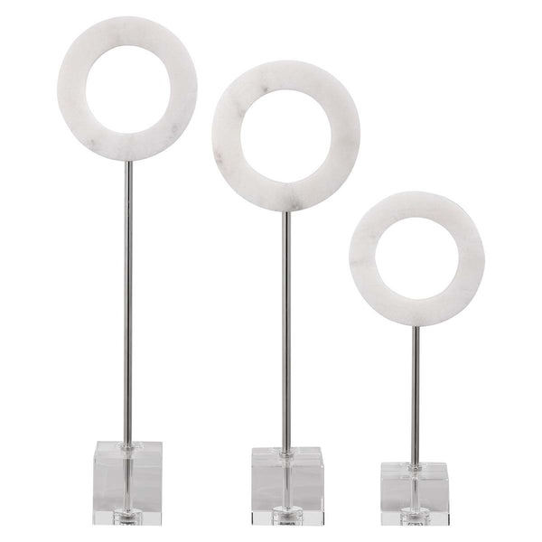 Safavieh Uttermost Coin Toss Marble Rings S/3