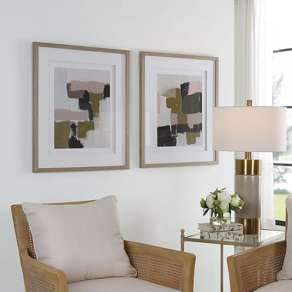 Safavieh Uttermost Color Block Framed Prints Set/2